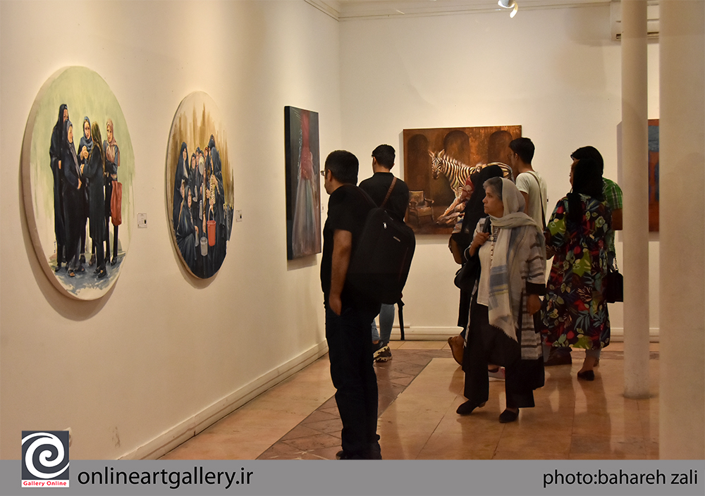 گزارش تصویری نمایشگاه اعضاء جدید انجمن هنرمندان نقاش ایران در خانه هنرمندان (بخش دوم)